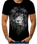 3D Lion Judah Men's T-Shirt (One Piece)