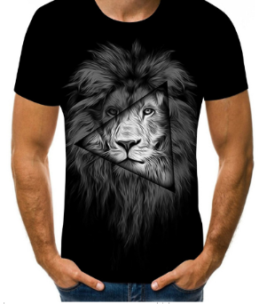 3D Lion Judah Men's T-Shirt (One Piece)