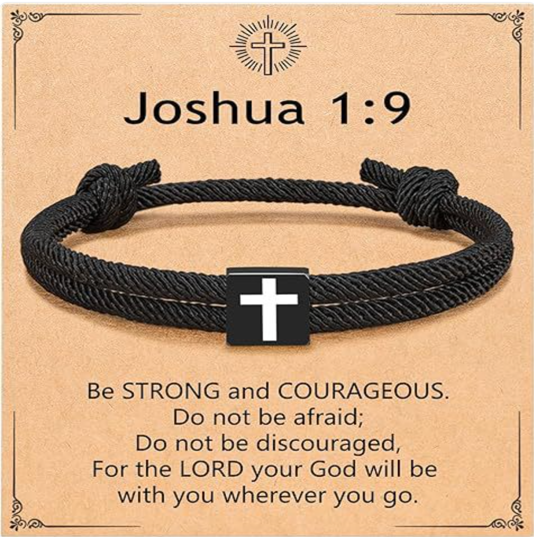Milan Rope Braided Cross Bracelet